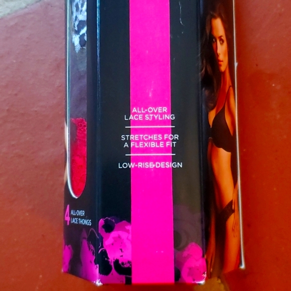 Maidenform All-Over Lace Thong Panties. 4 pack. ONE SIZE. BRAND NEW! - Picture 4 of 6